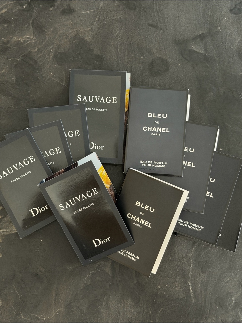 Dior Sauvage (5) & Chanel Bleu (5) sample bundle